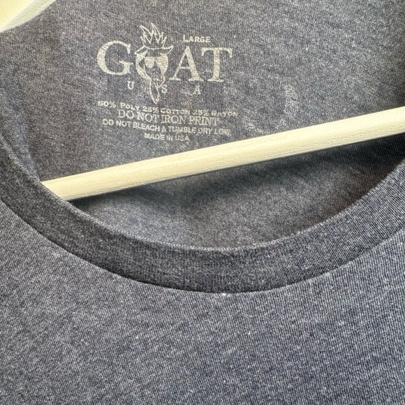 GOAT USA Long Sleeve Tee – Heather Navy (Men’s Large) - Picture 2 of 5